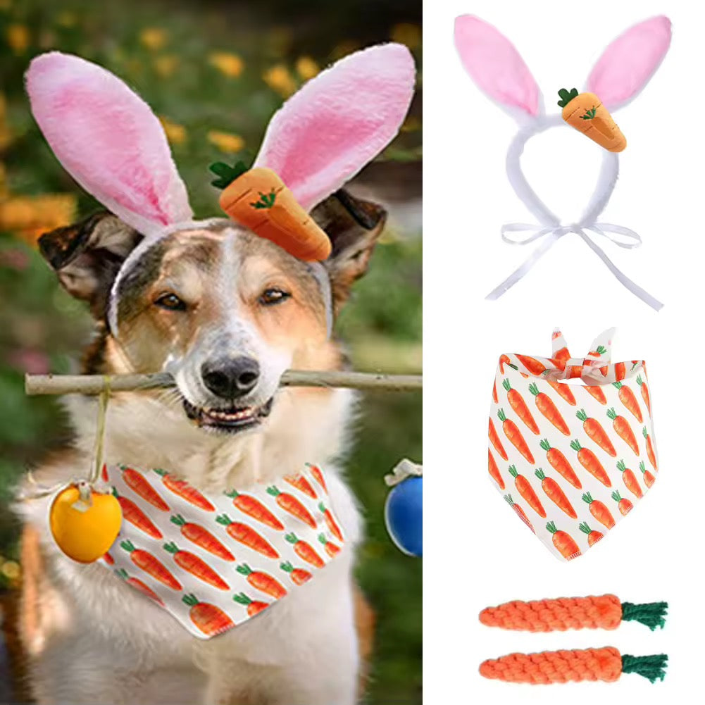 Easter Bunny Set – Festive Luxury Pet Accessory Set