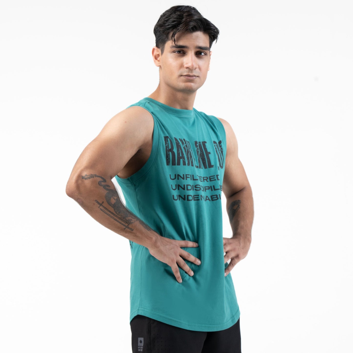 RAWLINE_00 VEST — ROUGE GREEN
