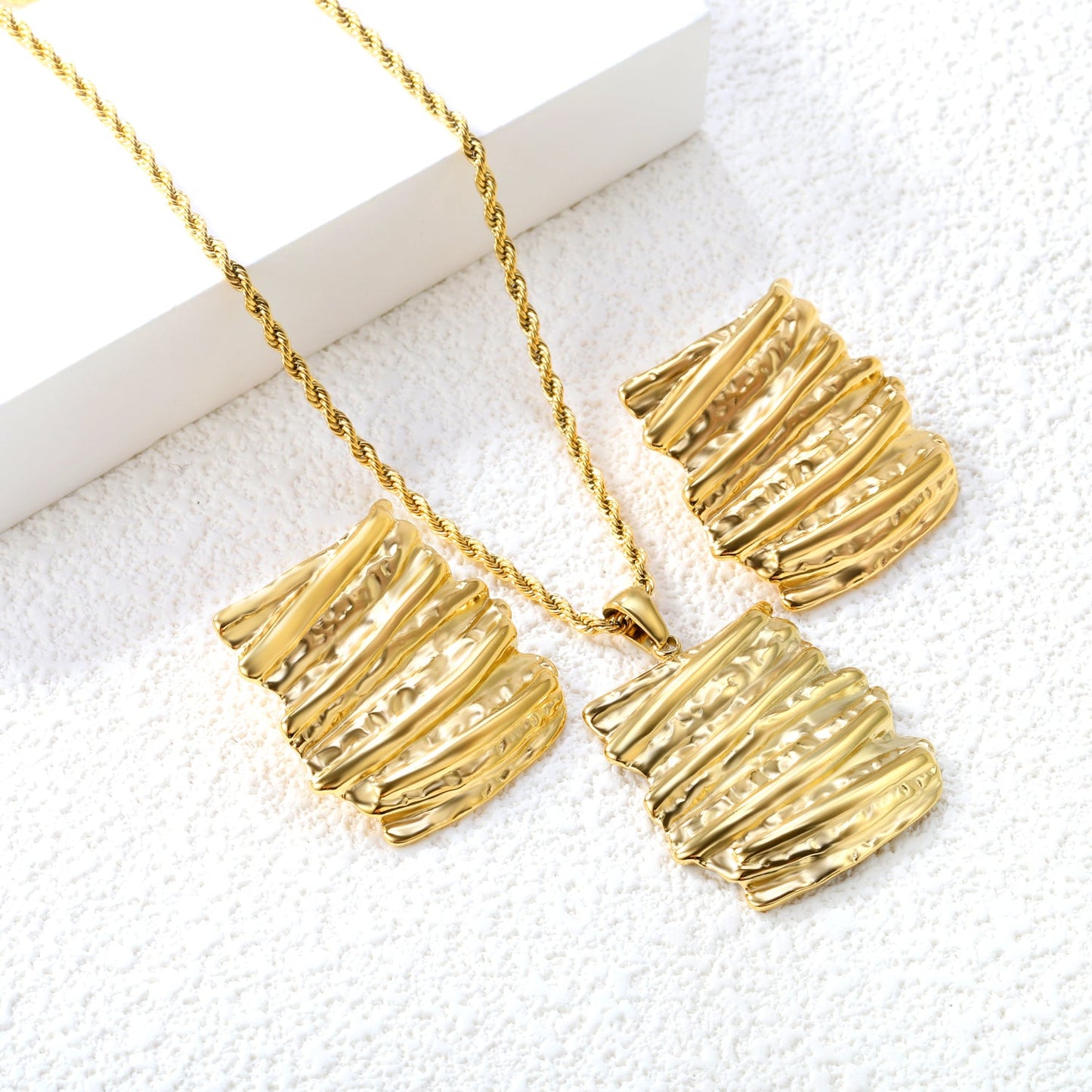 Bark Elegance Jewelry Set