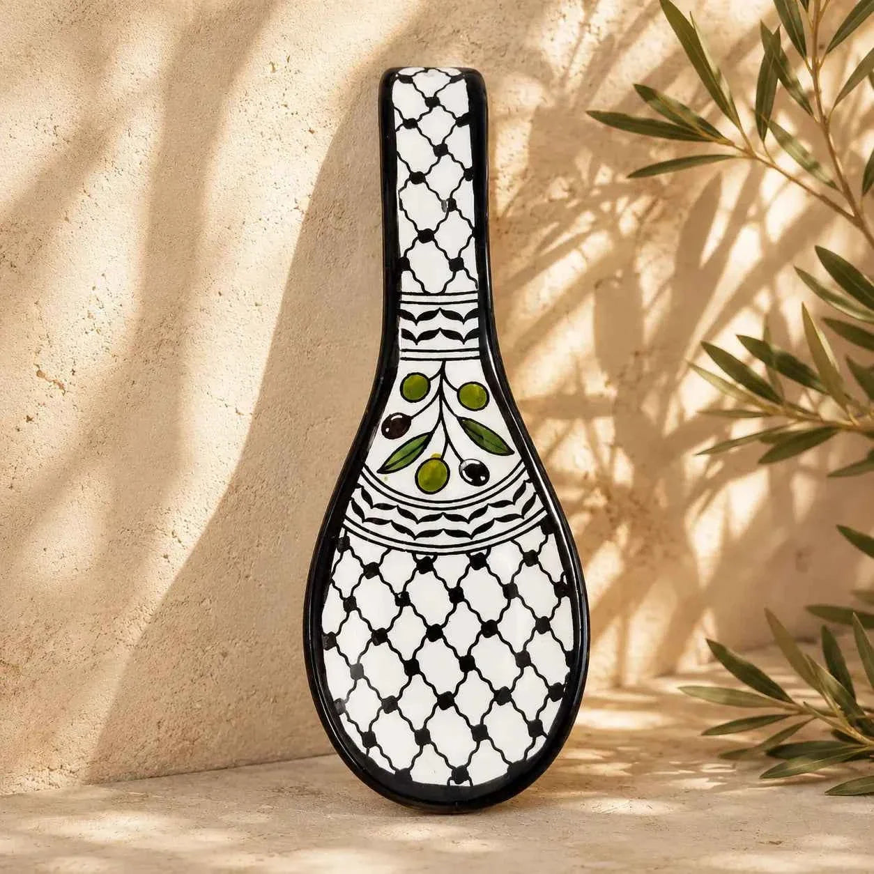 Handcrafted Palestinian Spoon Rest – A Beautiful Addition to Your Kitchen Experience