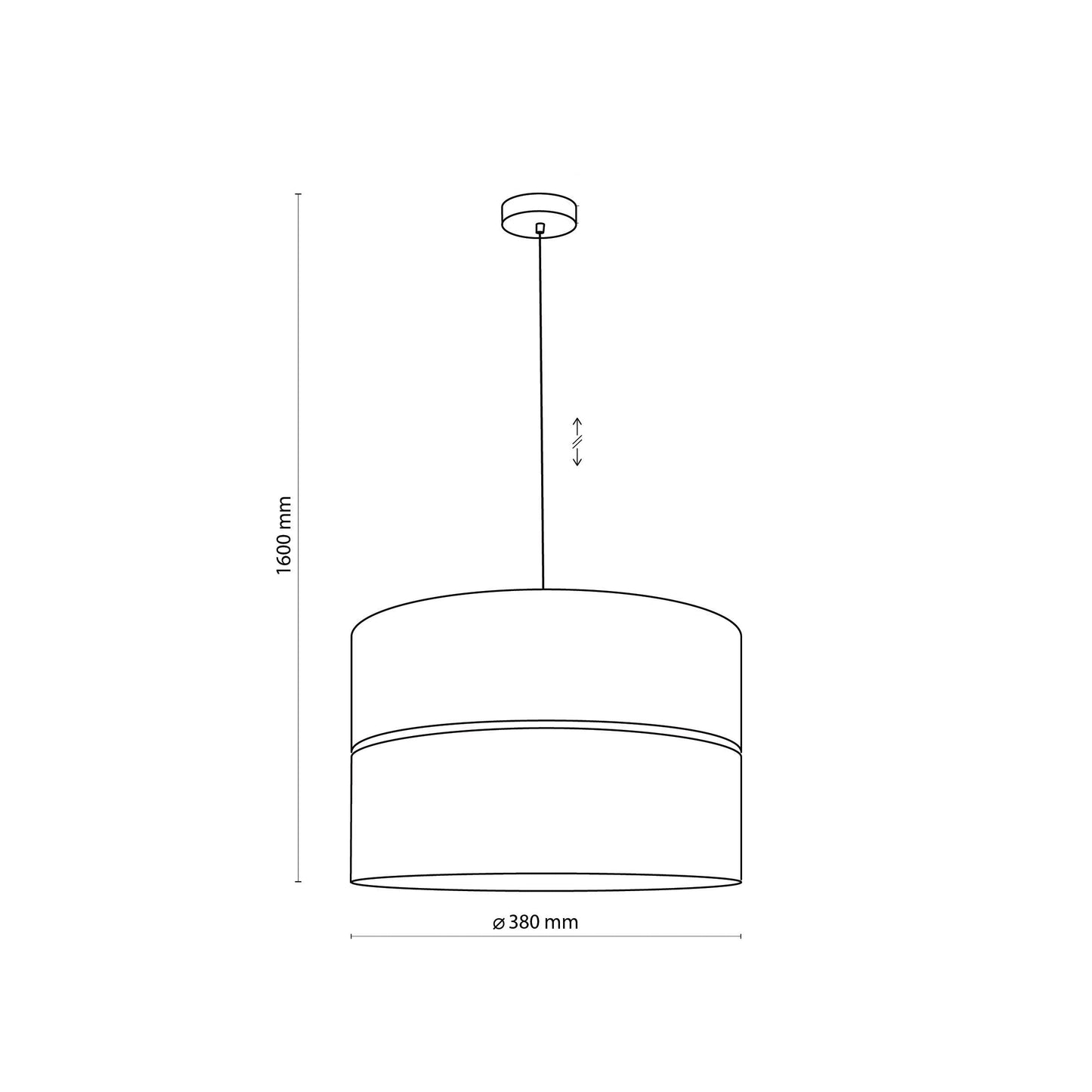 Nicol Scandinavian Drum Pendant Light for Dining Room & Bedroom