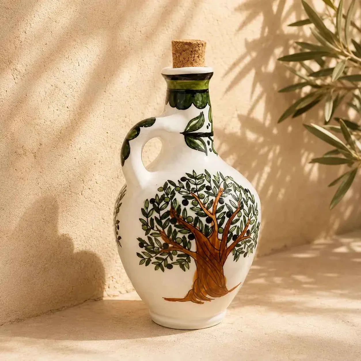 Handmade Ceramic Olive Oil Dispenser – Artful & Functional Kitchen Companion