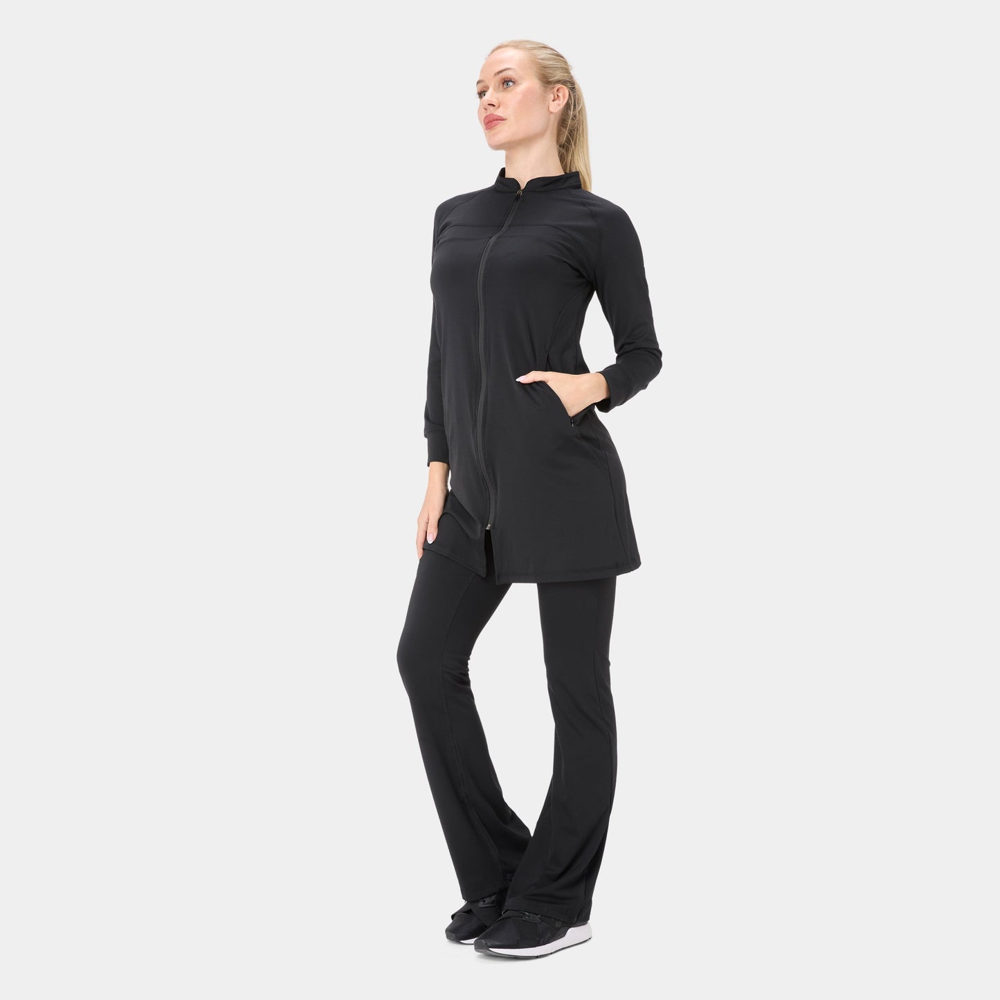 Onyx Raglan Top - War Black