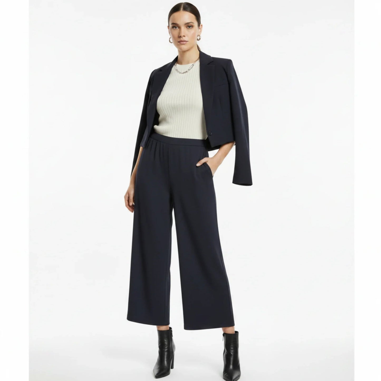 Pantalon fluide court
