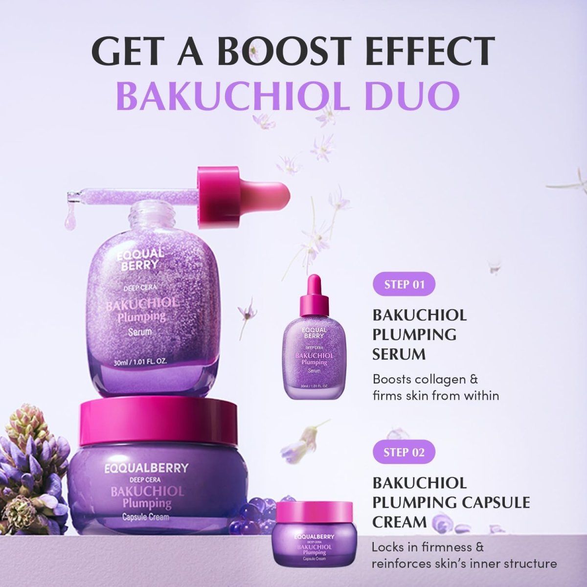 Eqqualberry Bakuchiol Plumping Serum 30ml