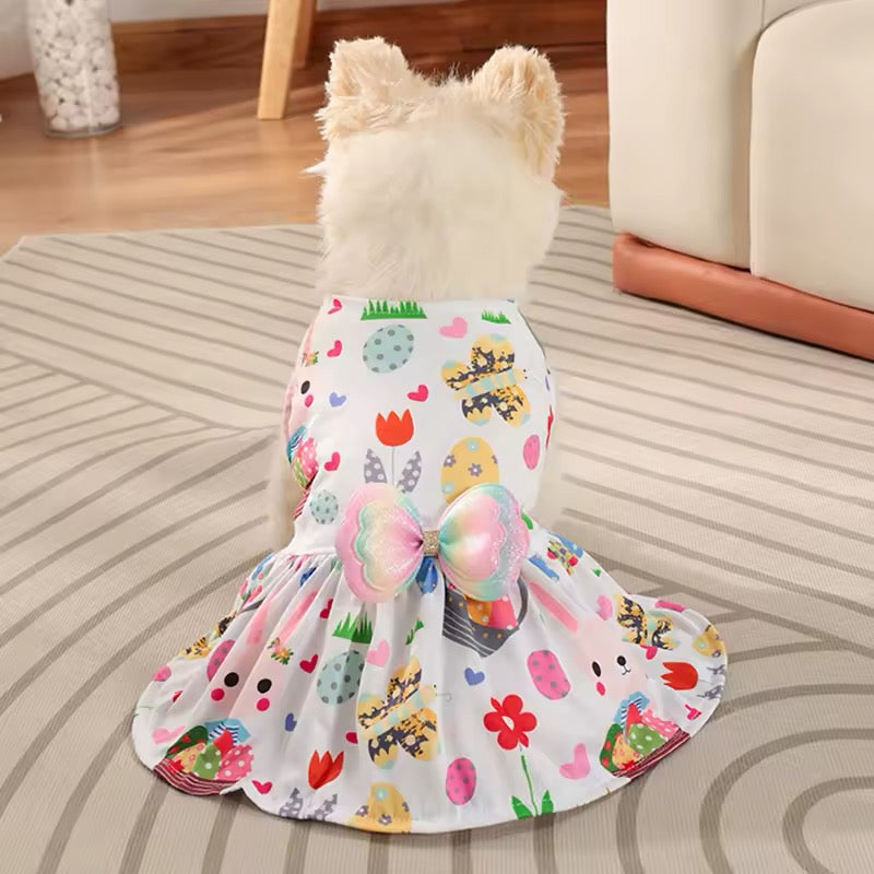 Easter Egg Doggy Dress – Festive Luxury Dog Dress