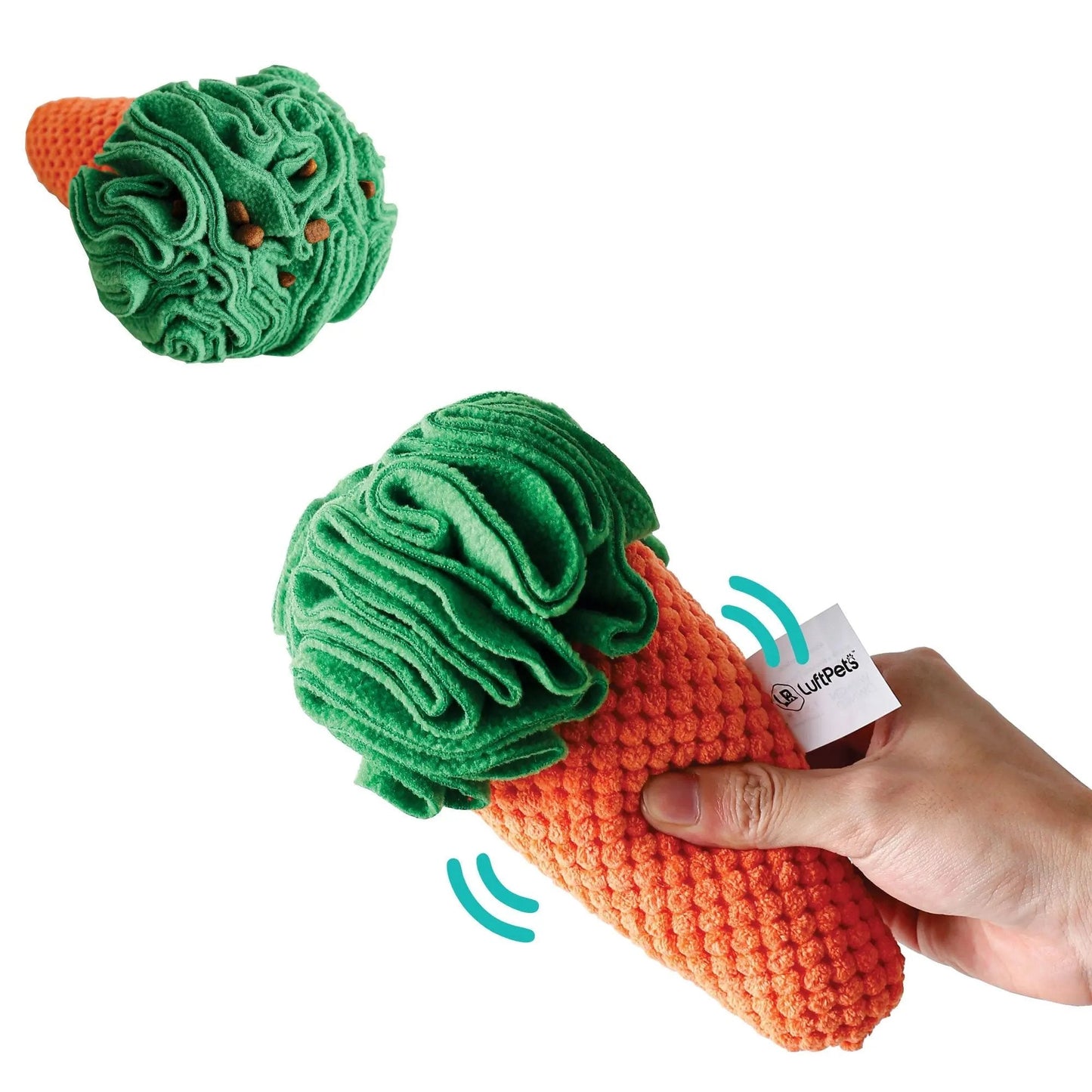 Carrot Sniff Toy - Squeaky & Plush Snuffle Mat for Dogs & Small Pets
