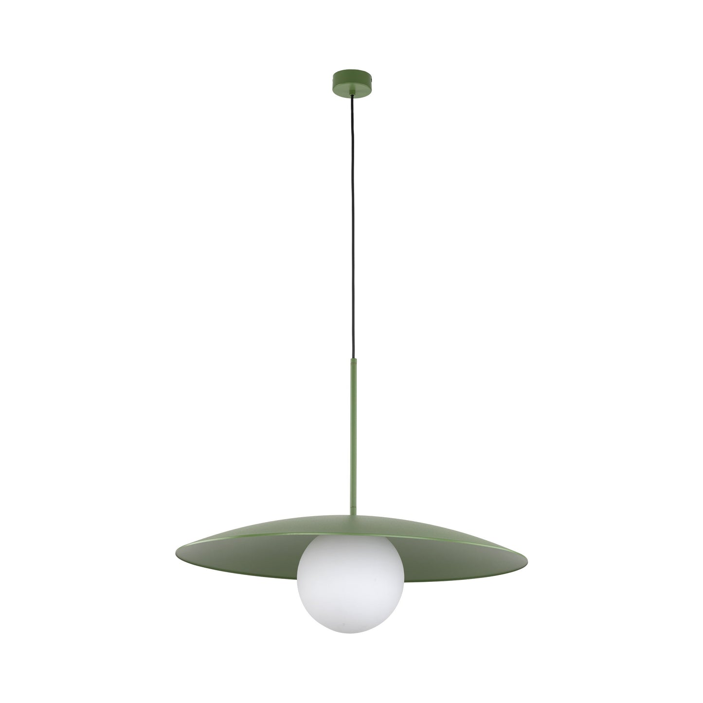 SLATE Mid-Century Modern Wide Dome Pendant Light for Kitchen Island & Dining Table