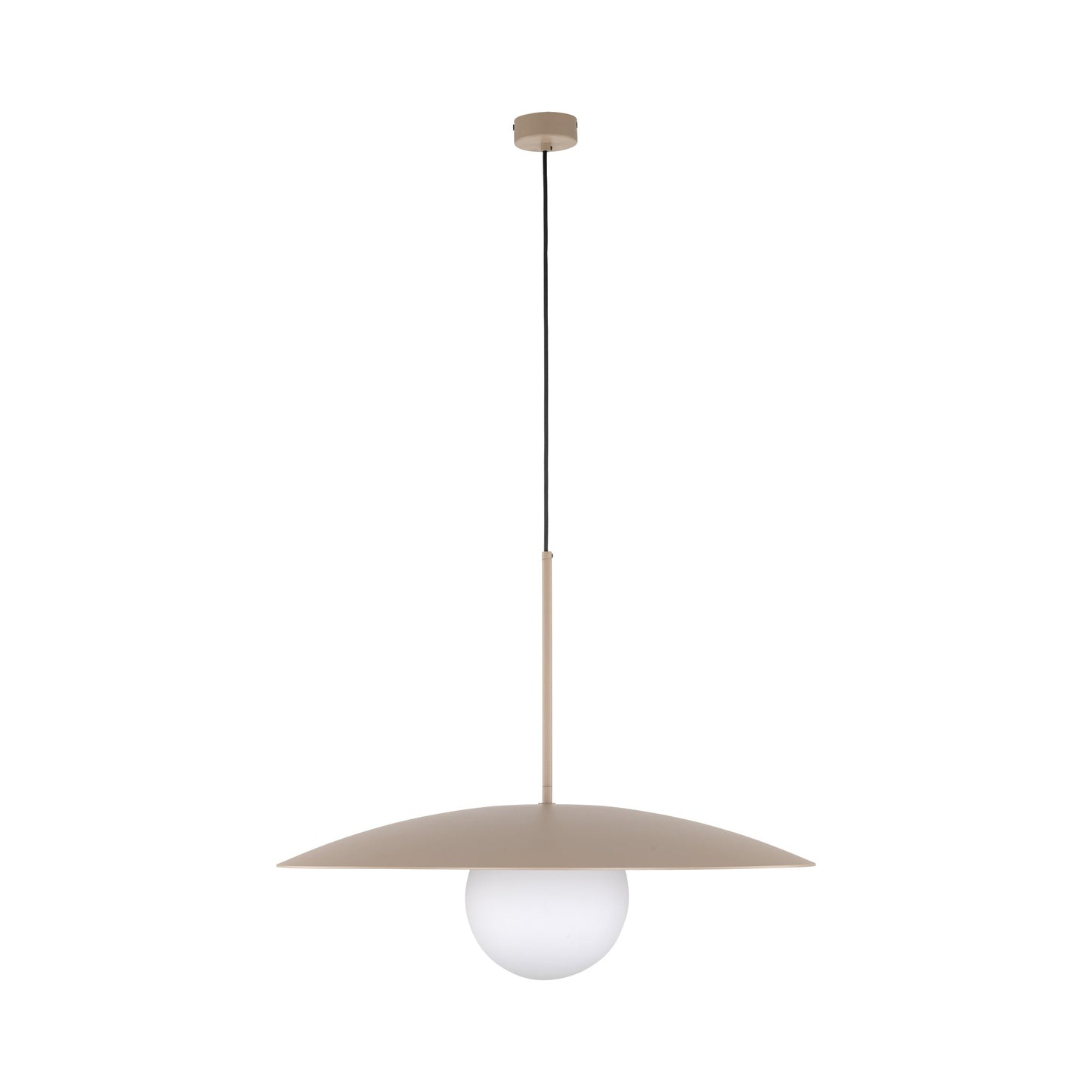 SLATE Mid-Century Modern Wide Dome Pendant Light for Kitchen Island & Dining Table