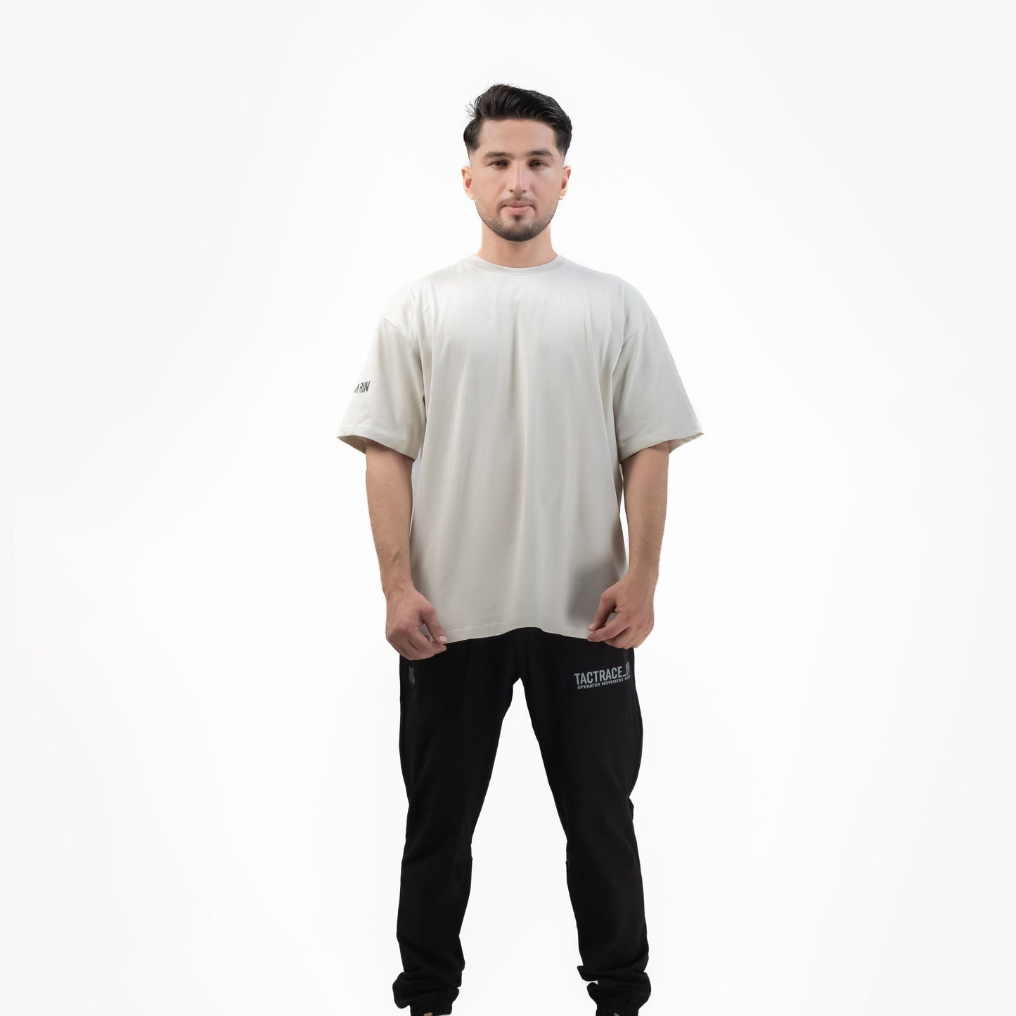 OPERATOR_77 OVERSIZED TEE — TACTICAL BEIGE