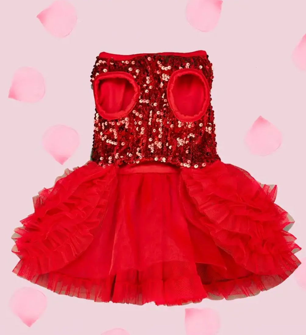 Ruby Dog Dress | Designer Pet Dress