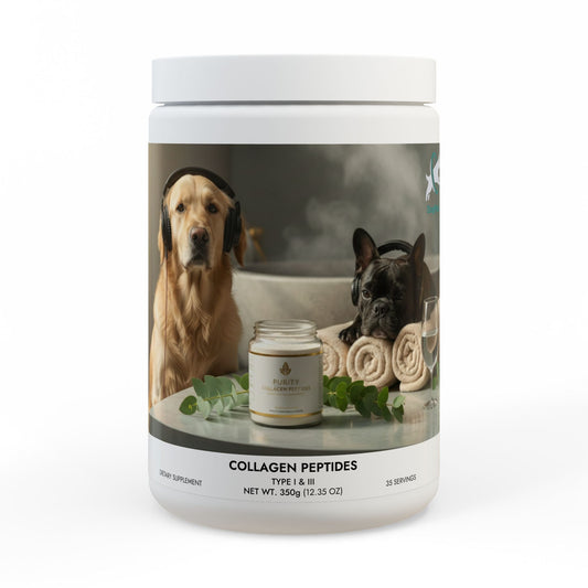 Goldie & Frenchie Collagen Peptides Type I & III Supplement (350g, 12.3oz)