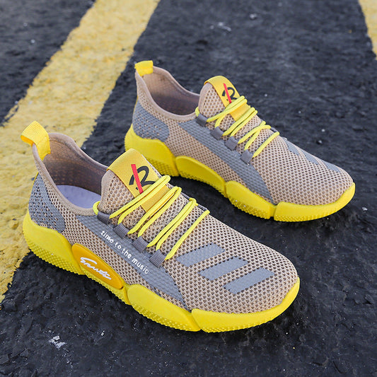 Men's Korean-Style Casual Mesh Sneakers