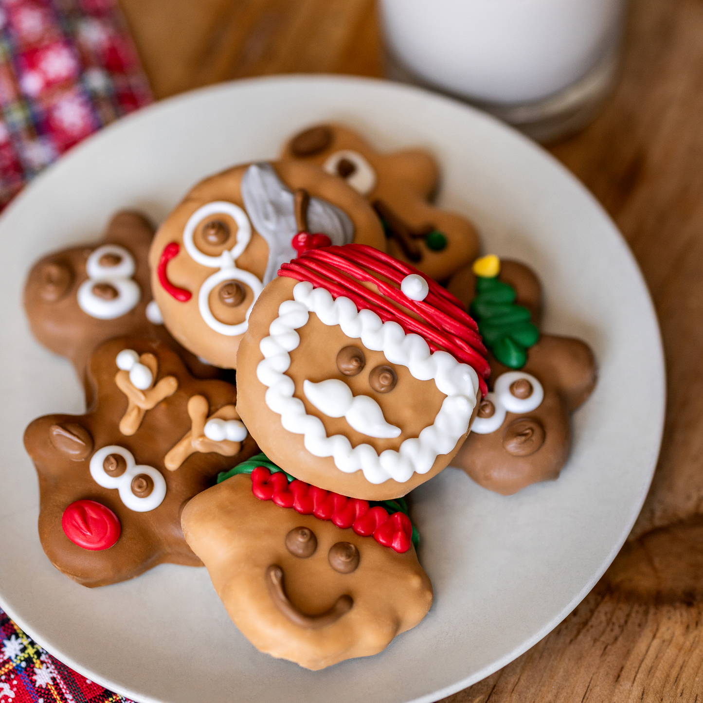 Wufers 12-Day Advent for Dogs | Giftable Santa's Silly Crew Cookie Box (12pk)