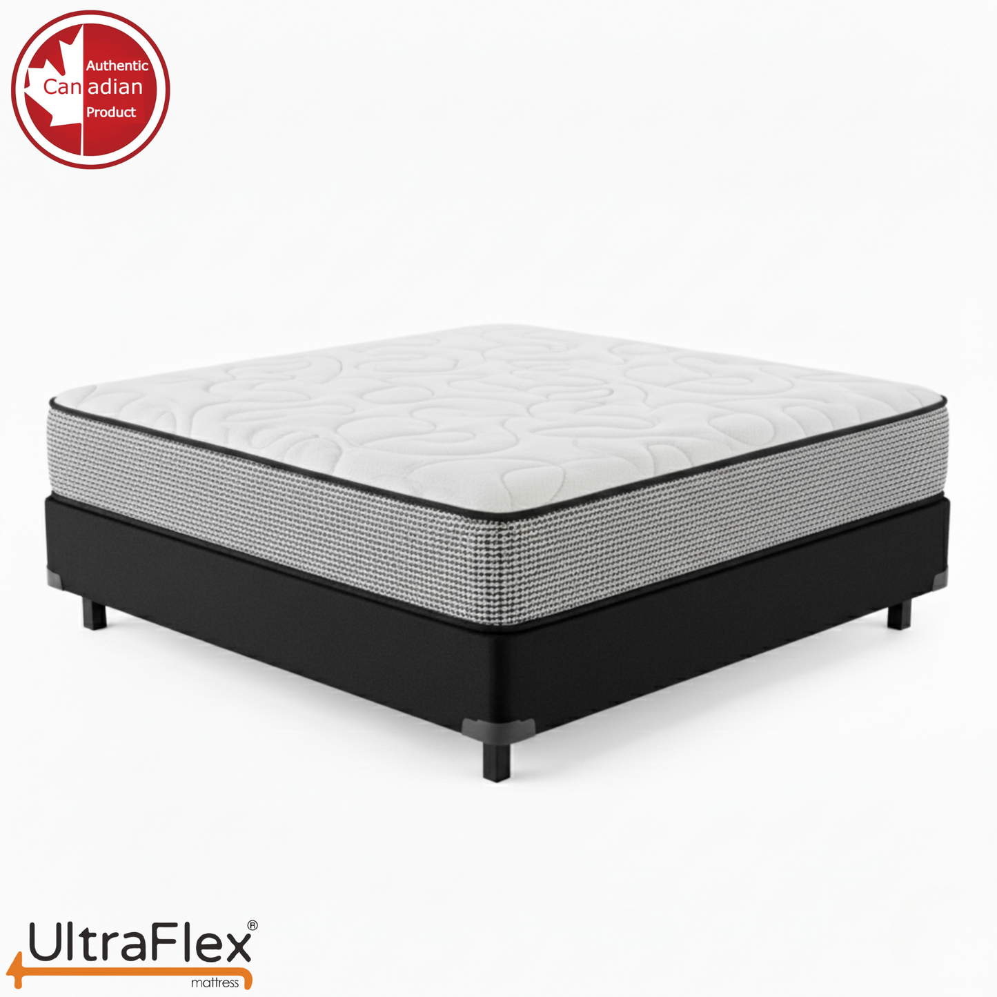 UltraFlex® DreamWeaver Medium Firm Pocket Coil Hybrid Mattress – Canadian-Made Orthopedic Support with Cooling Gel Foam, Quilted Top, Breathable & Hypoallergenic Comfort, Edge Support & Motion Isolation