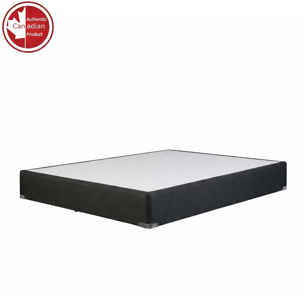 UltraFlex® Premium Solid Wood Box Spring Mattress Foundation 7" Standard - Twin, Double, Queen, King | Premium Heavy Duty Mattress Base, No Assembly Required, Compatible with All Mattress Types- Made in Canada