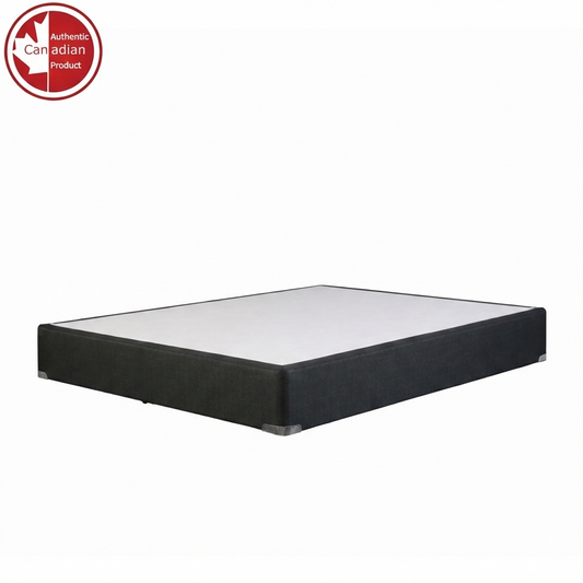 UltraFlex® Premium Solid Wood Box Spring Mattress Foundation 7" Standard - Twin, Double, Queen, King | Premium Heavy Duty Mattress Base, No Assembly Required, Compatible with All Mattress Types- Made in Canada
