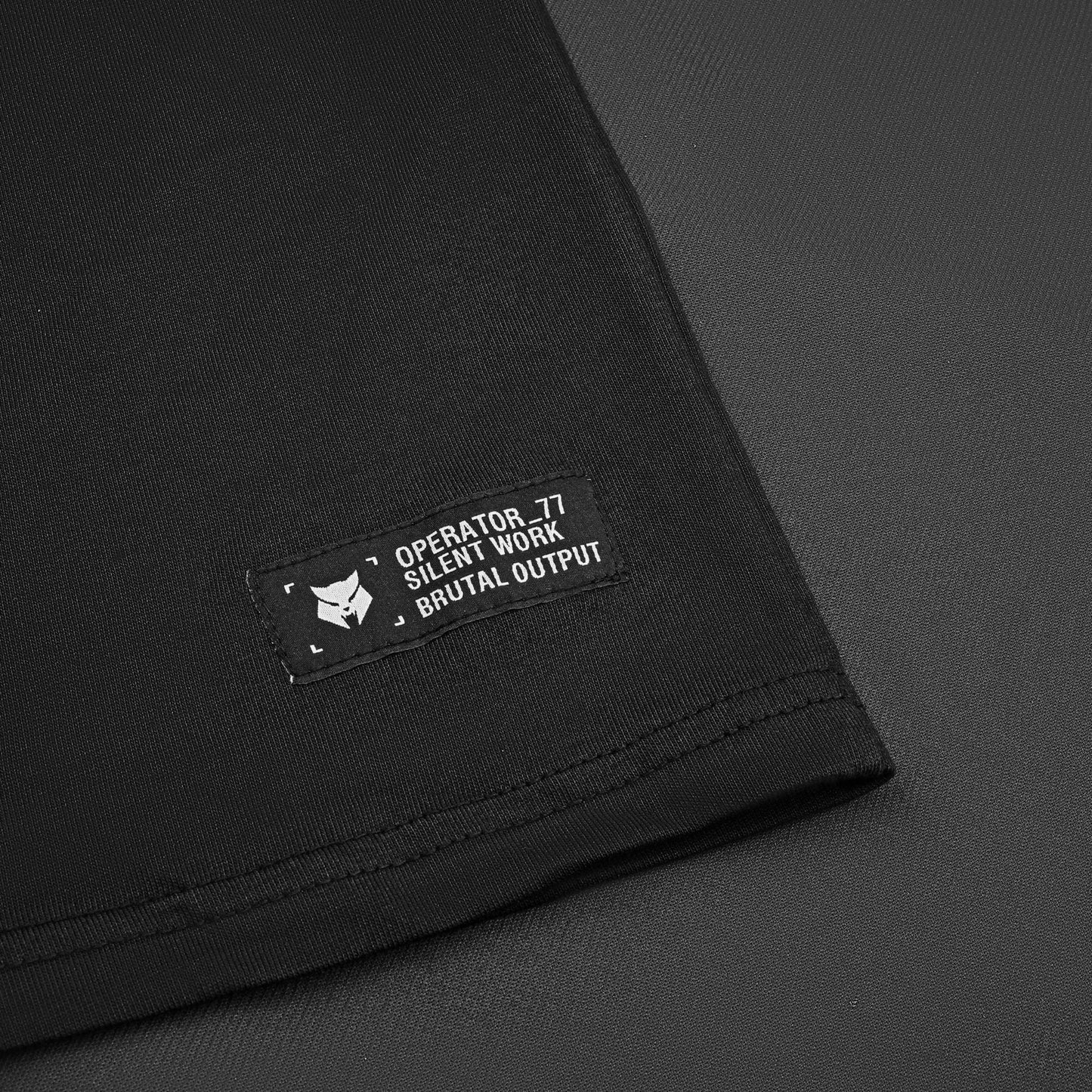 OPERATOR_77 OVERSIZED TEE — WAR BLACK