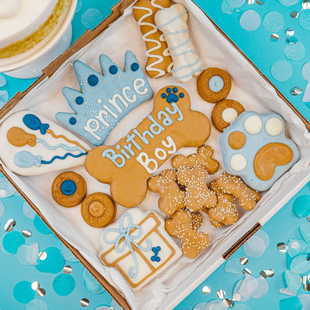 Wufers Birthday Boy Dog Cookie Box