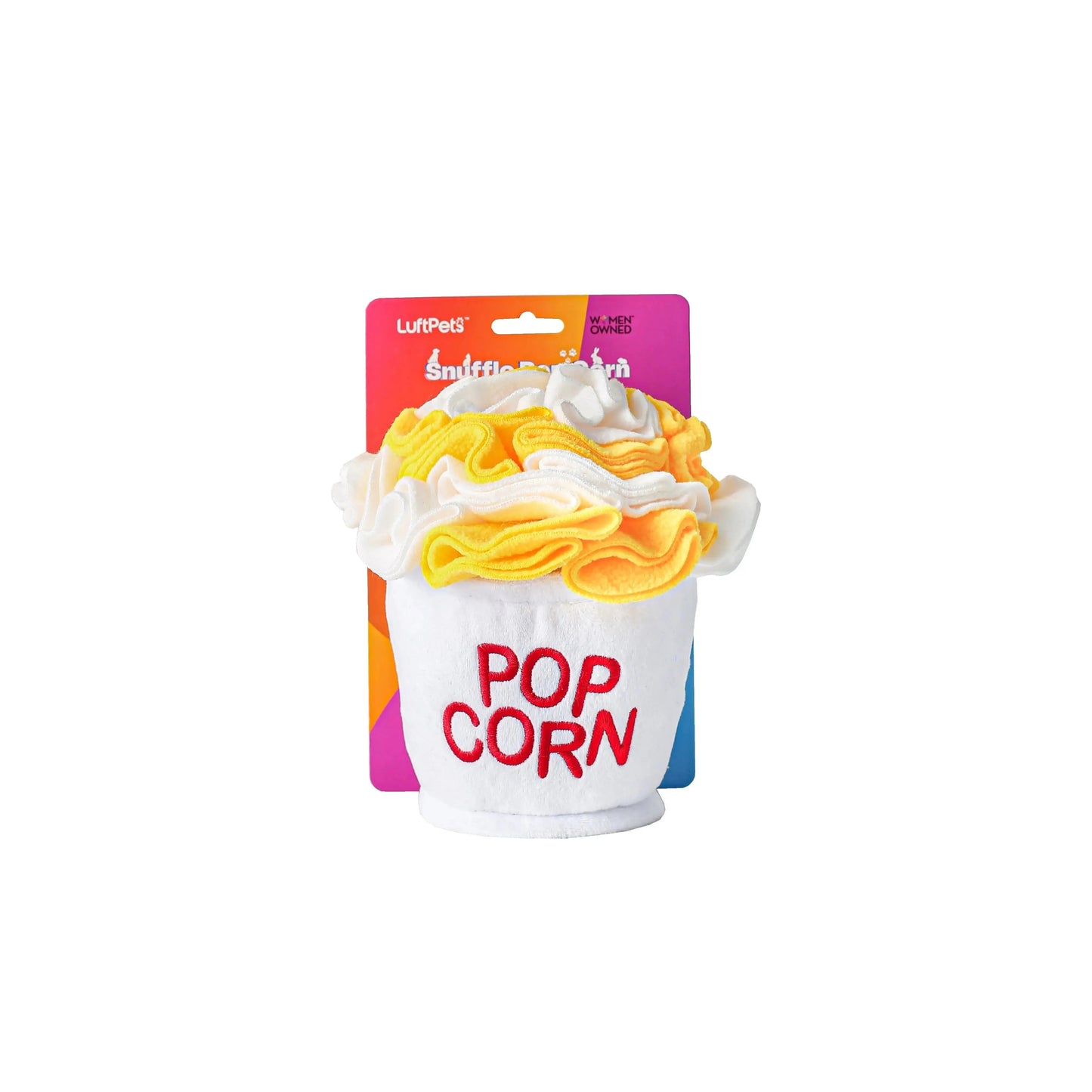 Crinkly Popcorn Snuffle Toy - Great Enrichment for Dogs & Small Pets