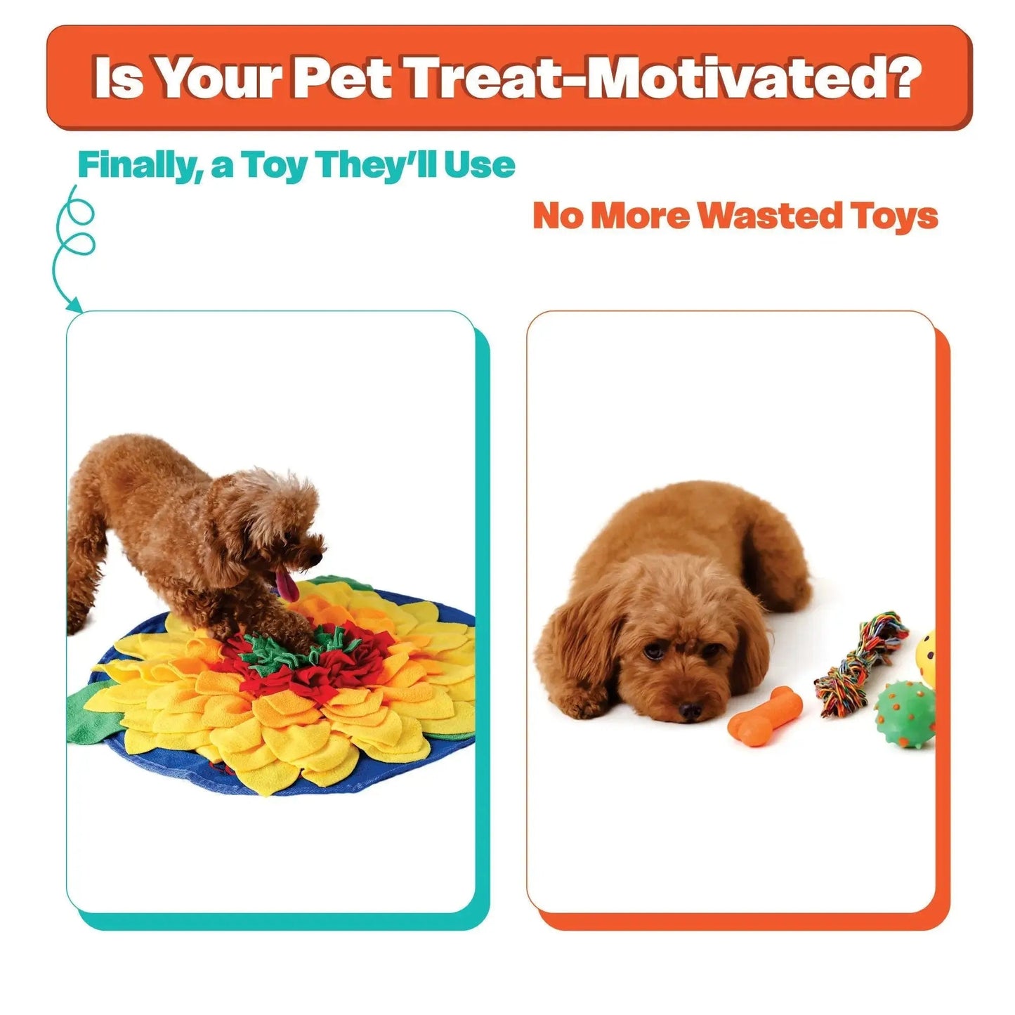 Sunflowerz Snuffle Mat—Soft & Washable- For Dogs, Cats & Rabbits