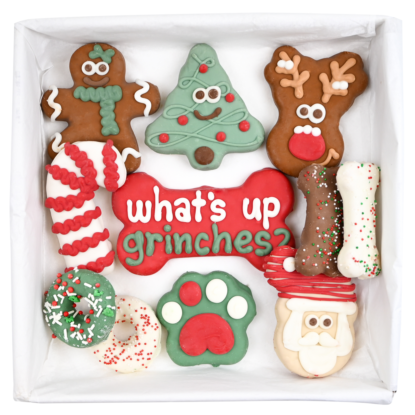 Wufers Christmas Dog Cookie Box