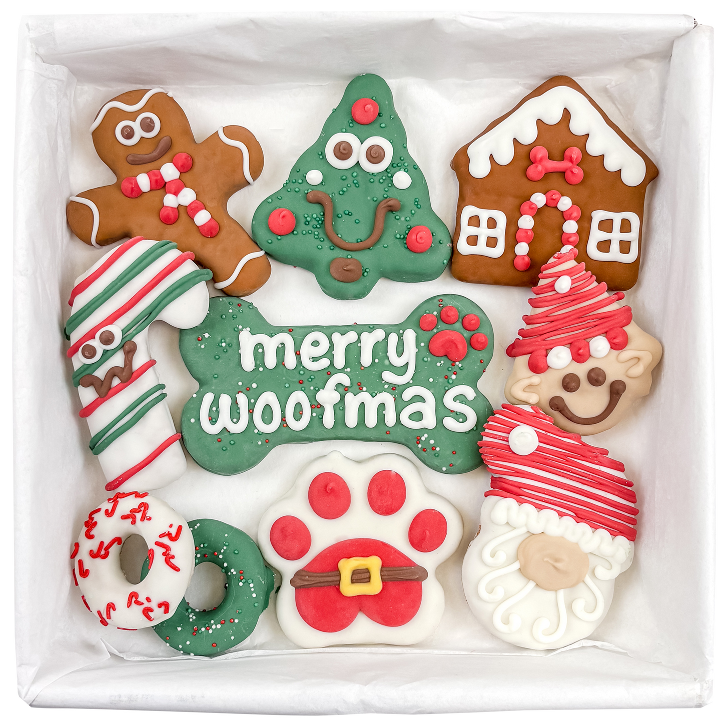 Wufers Christmas Dog Cookie Box