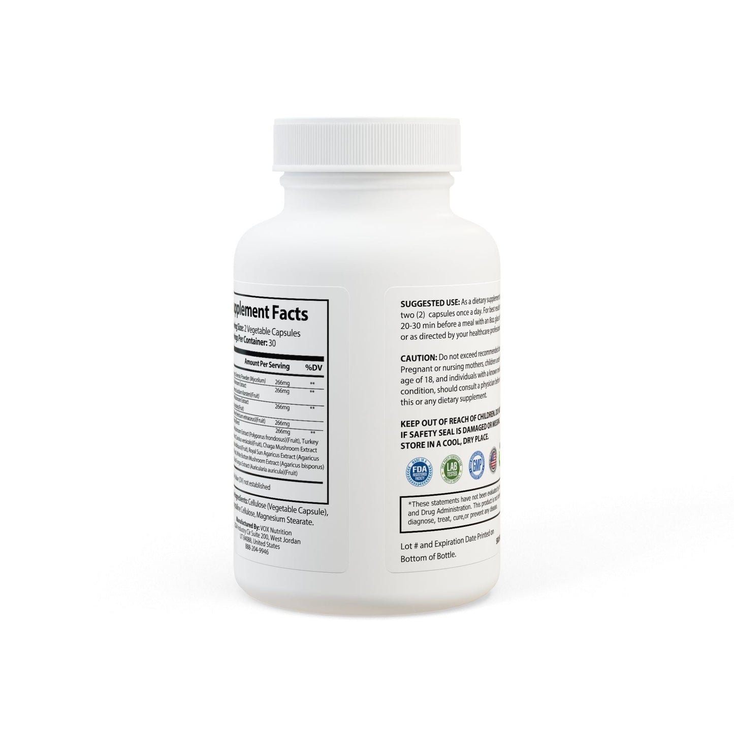 Goldie & Frenchie™ Mushroom Blend Supplement (60 Capsules)