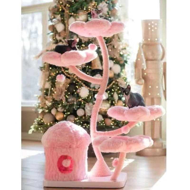Cherry Blossom Cat Tower | Cat Climbing Tree