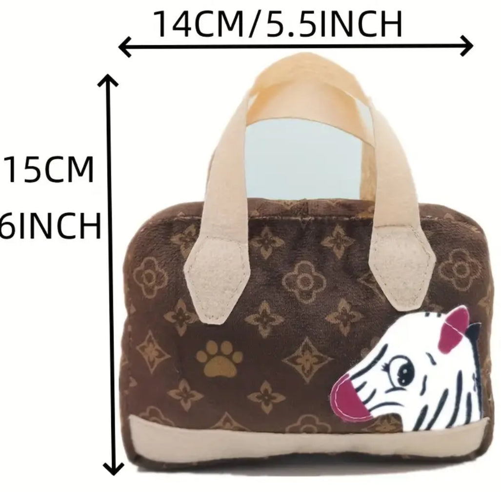 Chewy Pawtton Dog Purse Toy | Plush Dog Toy