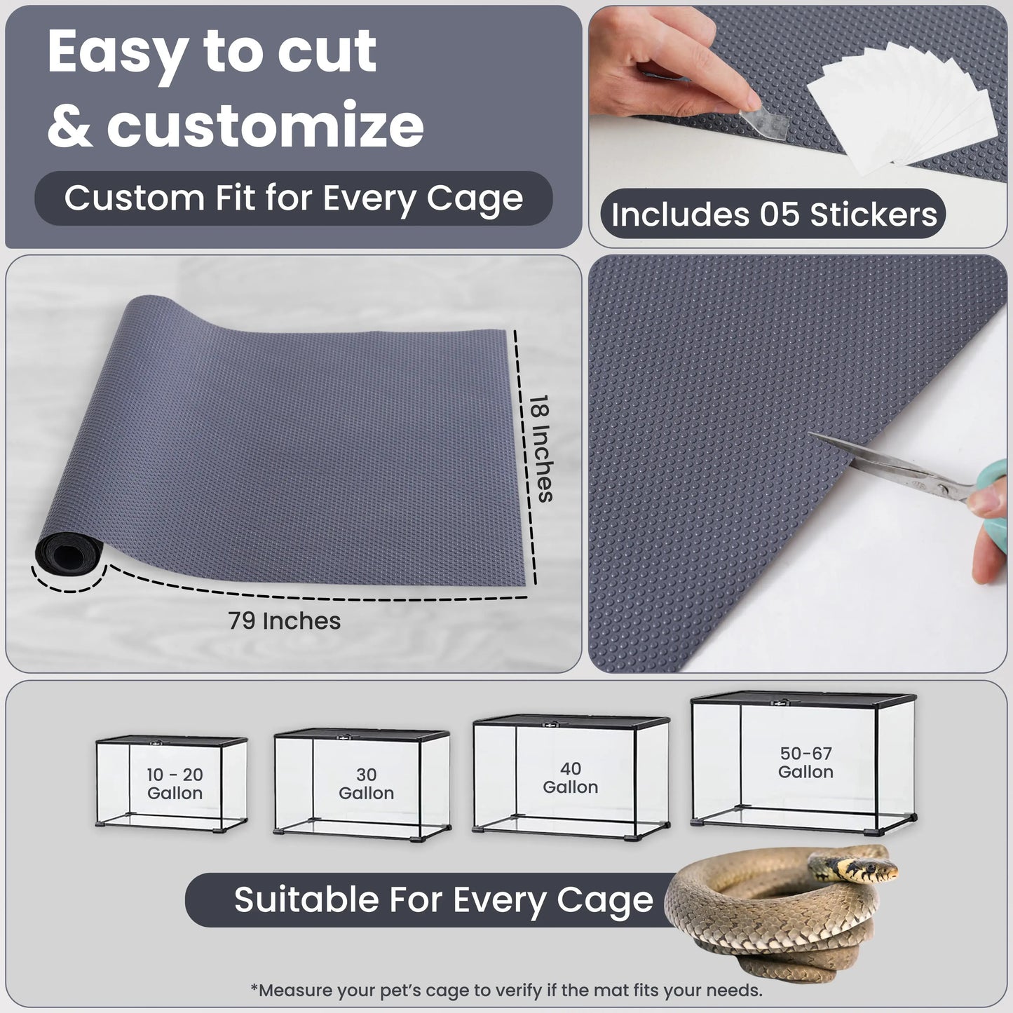 Rabbit Cage Lining – Durable-Waterproof- 18"x79"