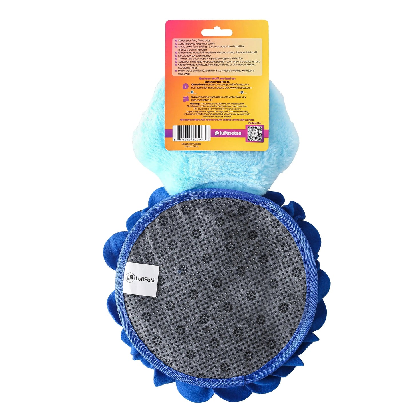 Snuffle Tweetz – Washable Sniff Toy for Dogs, Cats, Rabbits & Small Pets, Squeaky, 13"