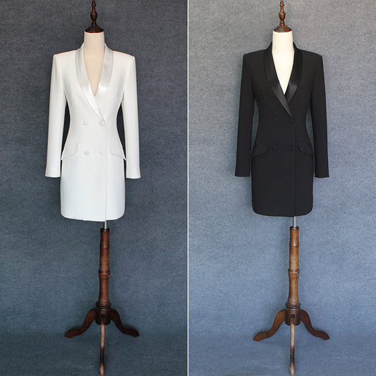 Women’s Fashion Coat and Skirt Set – Elegant Matching Suit Outfit