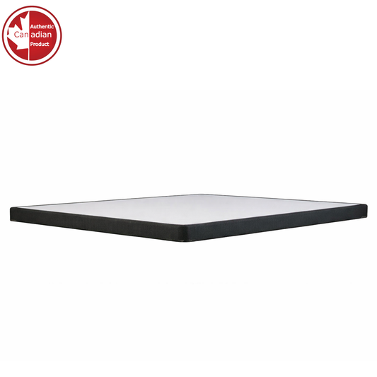 UltraFlex® Premium Solid Wood Box Spring Mattress Foundation 2" Low Profile - Twin, Double, Queen, King | Premium Heavy Duty Mattress Base, No Assembly Required, Compatible with All Mattress Types- Made in Canada