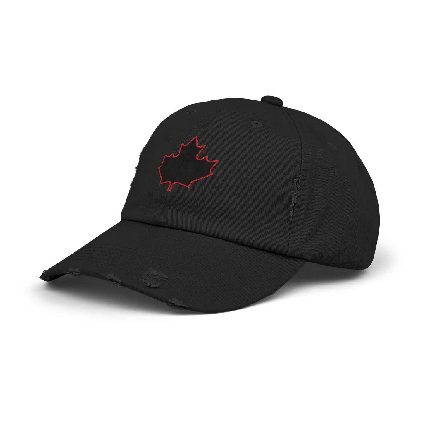 Maple Stick Distressed Hockey Cap – Retro Canadian Style