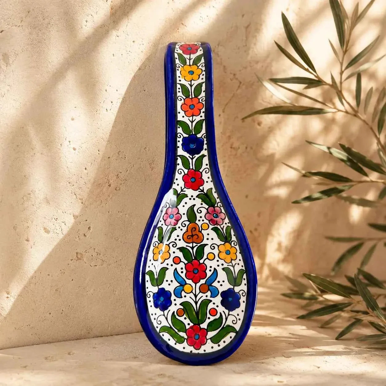 Handcrafted Palestinian Spoon Rest – A Beautiful Addition to Your Kitchen Experience