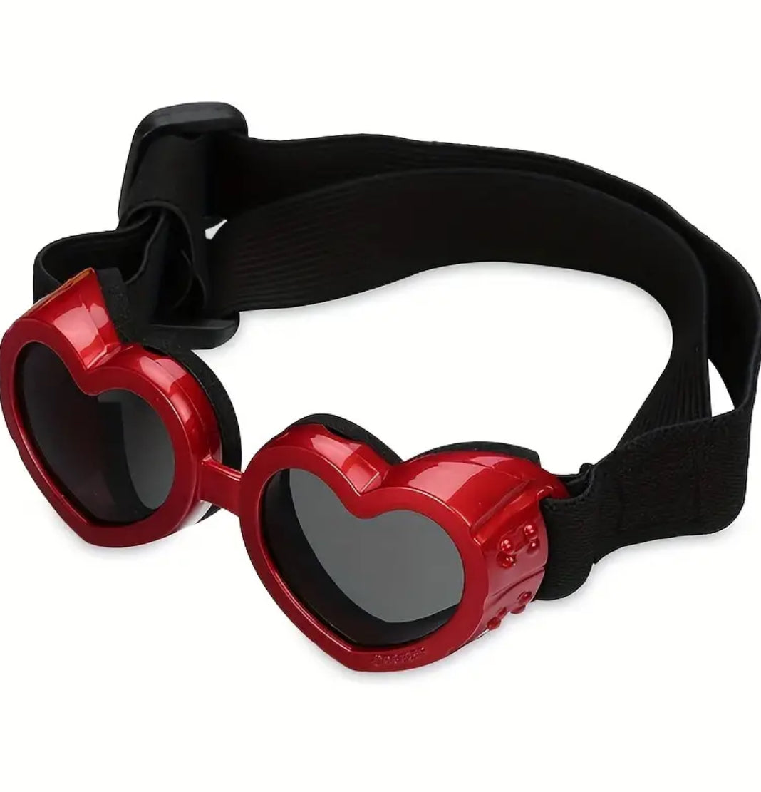 Heart Dog Goggles | Heart Shape Dog Eyewear