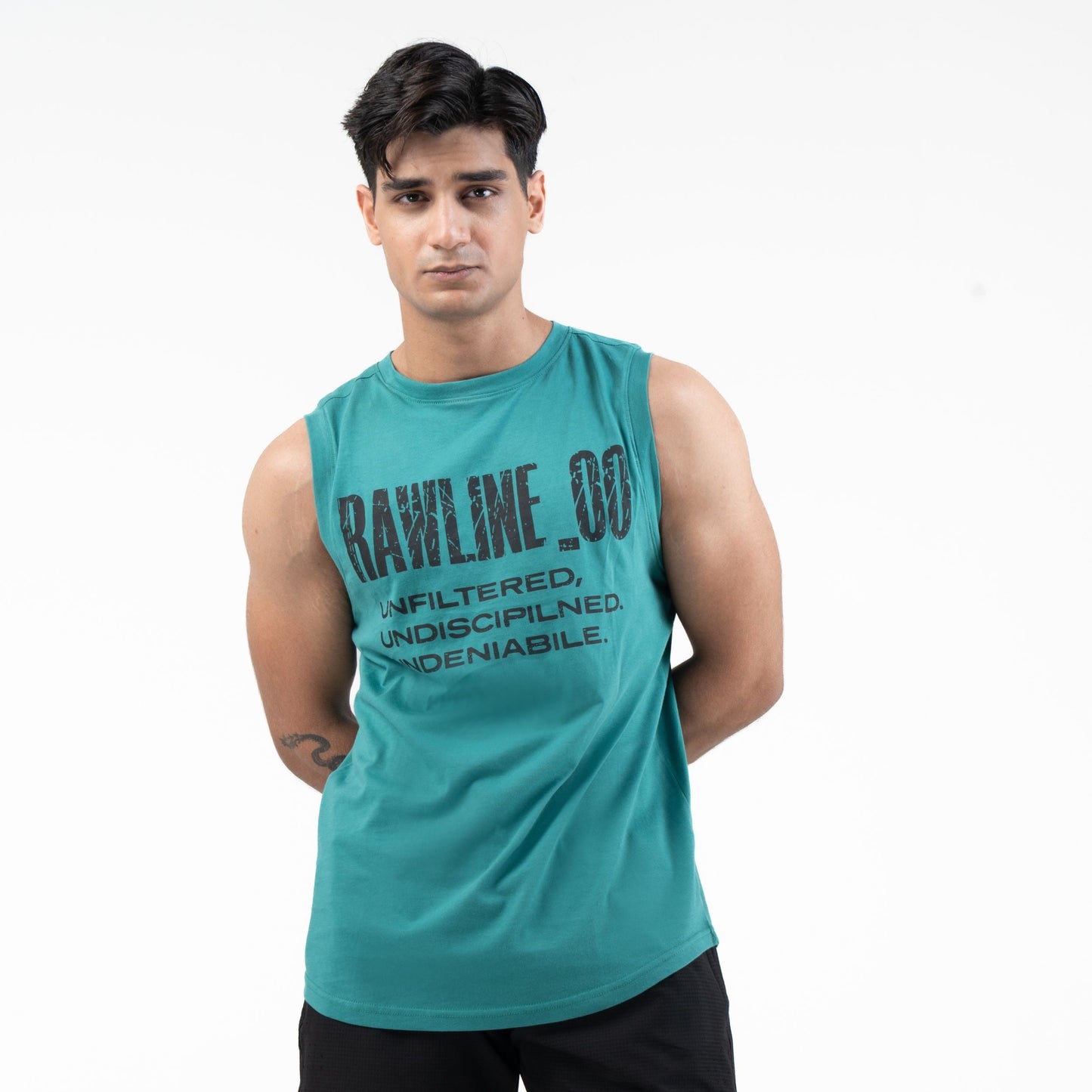 RAWLINE_00 VEST — ROUGE GREEN