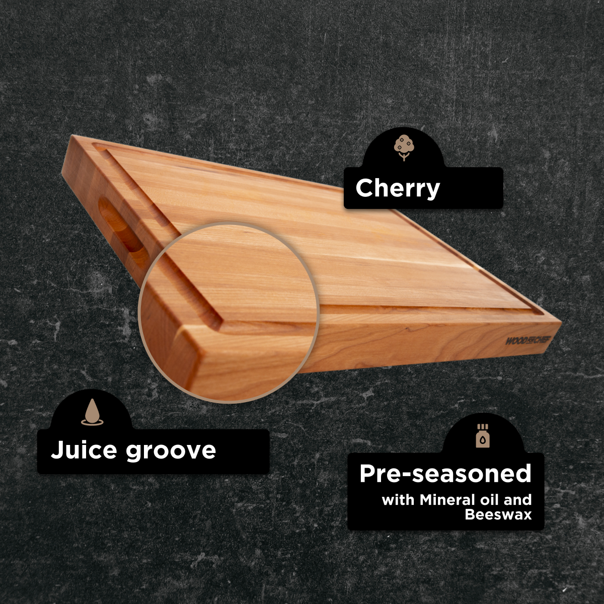 Classic Large Wood Reversible Cutting Board