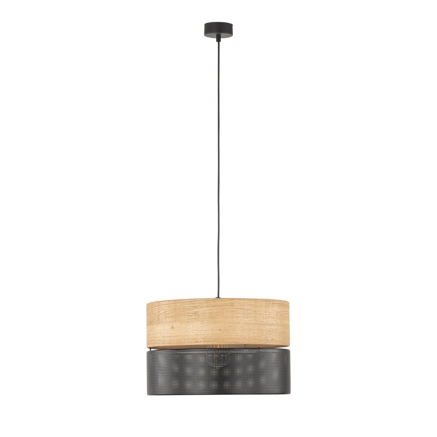 Nicol Scandinavian Drum Pendant Light for Dining Room & Bedroom