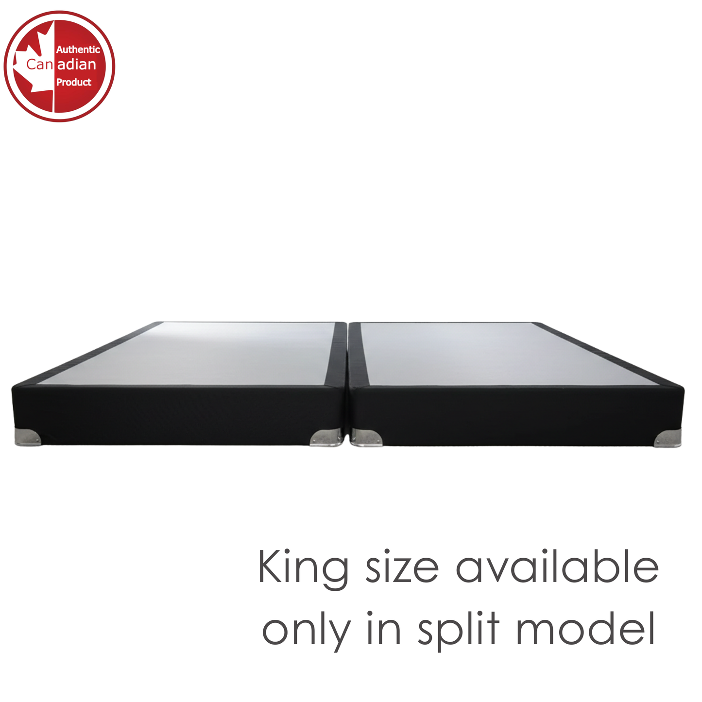 UltraFlex® Premium Solid Wood Box Spring Mattress Foundation 4" Low Profile - Twin, Double, Queen, King | Premium Heavy Duty Mattress Base, No Assembly Required, Compatible with All Mattress Types- Made in Canada