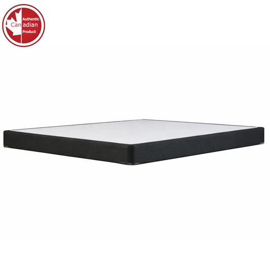UltraFlex® Premium Solid Wood Box Spring Mattress Foundation 4" Low Profile - Twin, Double, Queen, King | Premium Heavy Duty Mattress Base, No Assembly Required, Compatible with All Mattress Types- Made in Canada