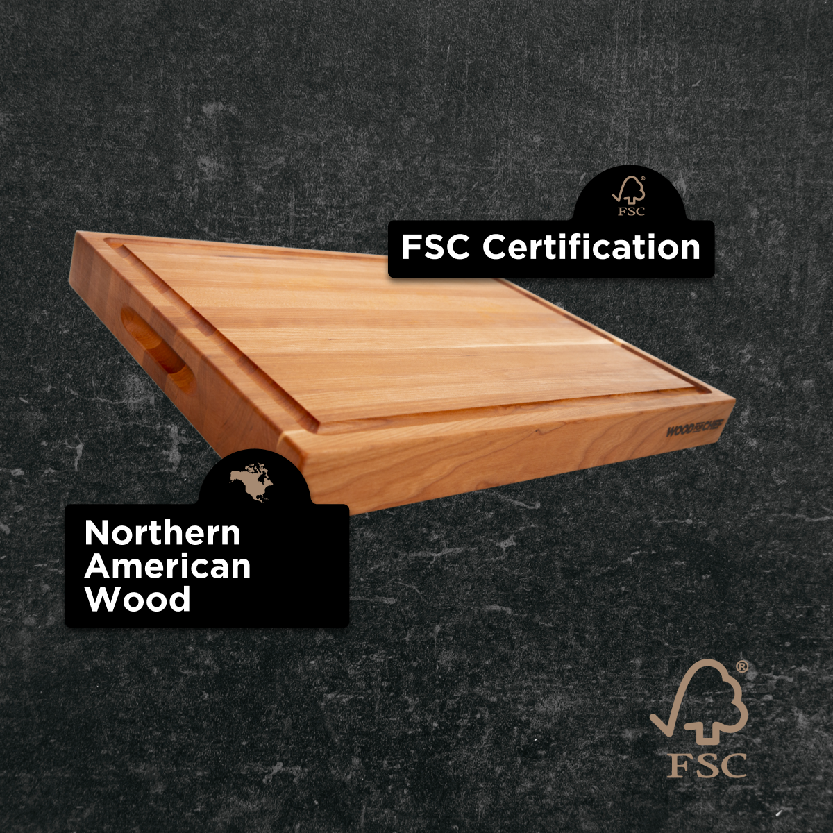 Classic Medium Wood Reversible Cutting Board