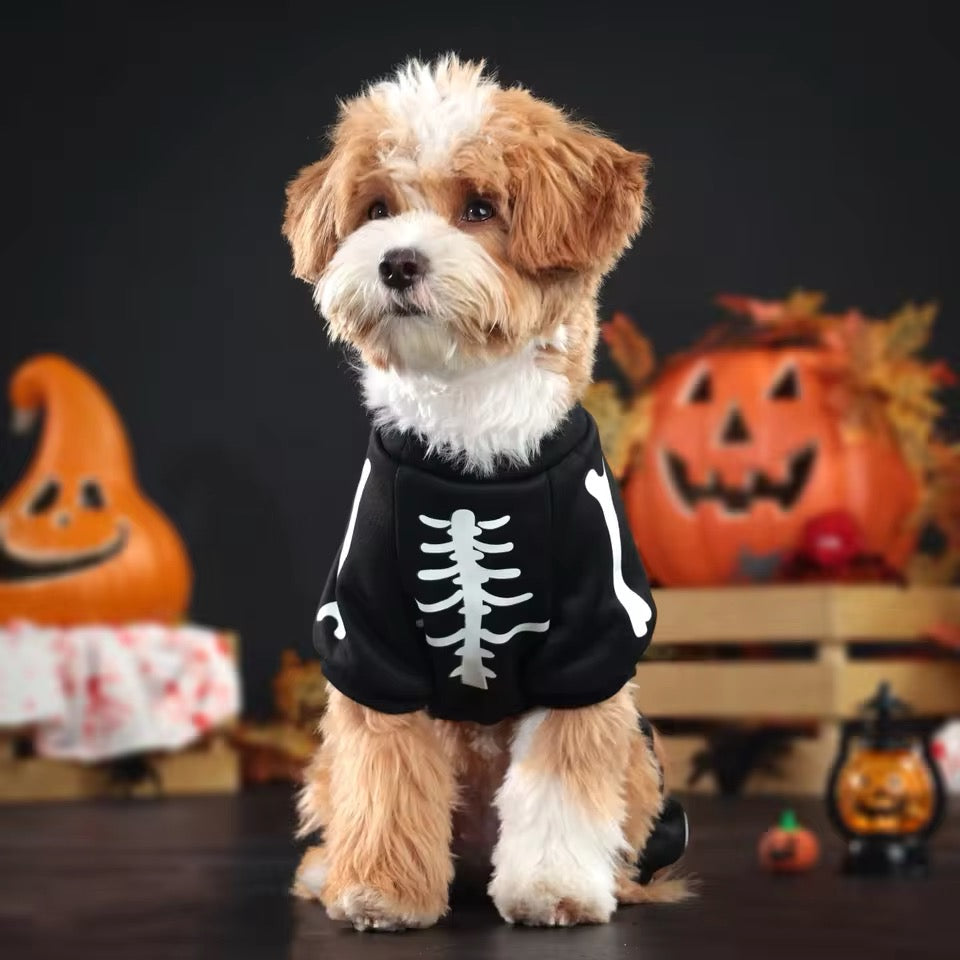 Skull Dog Halloween Onesie | Dog Costume Onesie