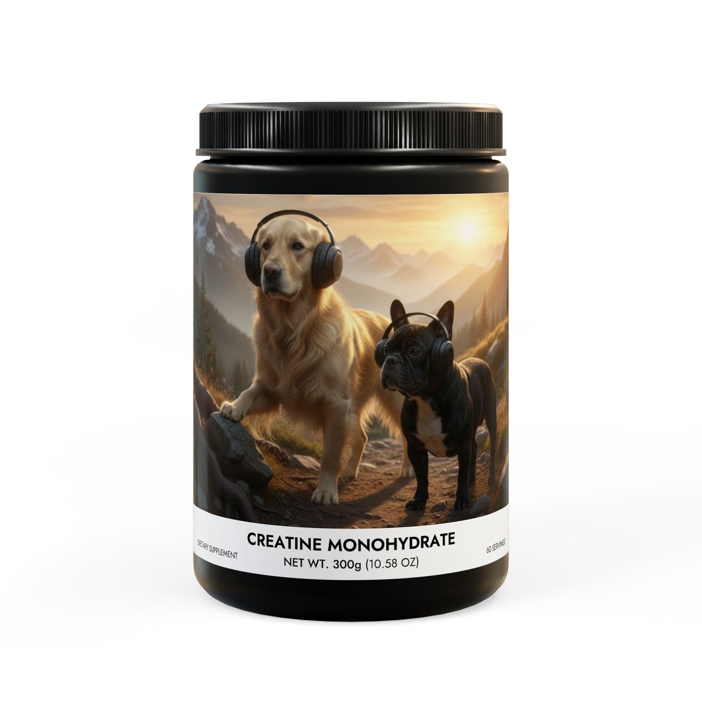 Goldie & Frenchie Creatine Monohydrate Supplement (300g, 10.58oz)
