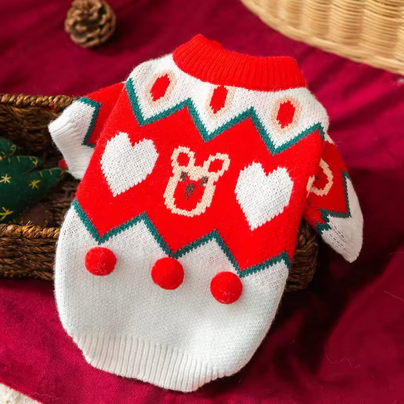 George Christmas Sweater for Dogs – Festive Holiday Dog Sweater