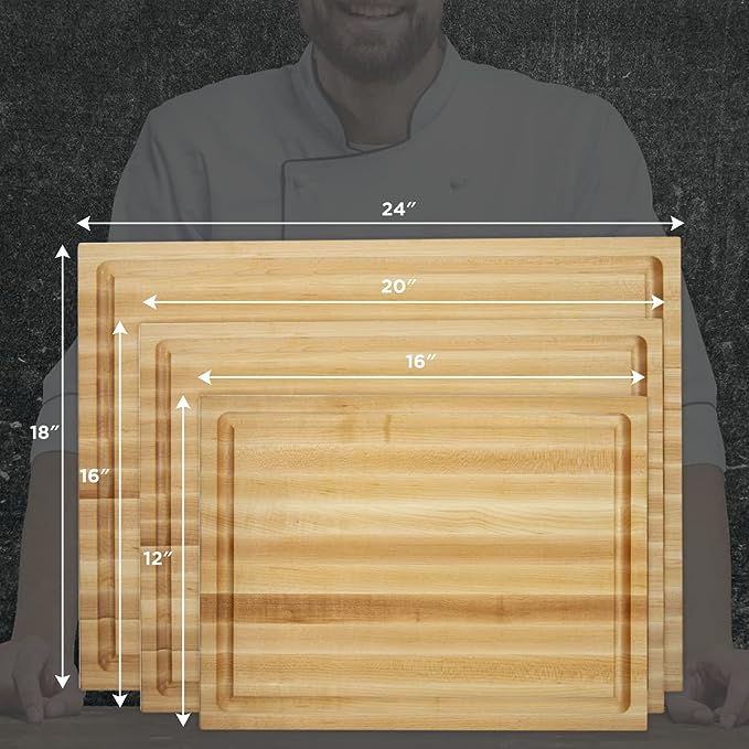 Classic Medium Wood Reversible Cutting Board