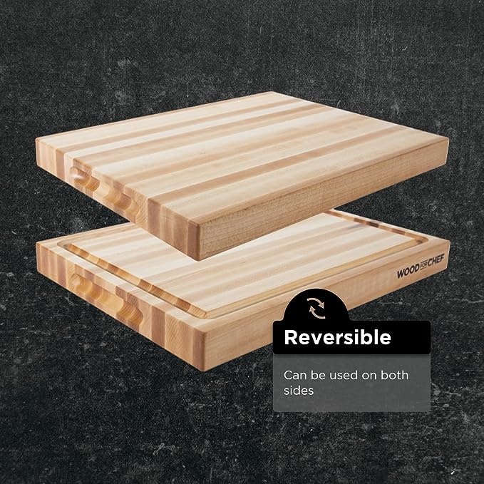 Classic Medium Wood Reversible Cutting Board