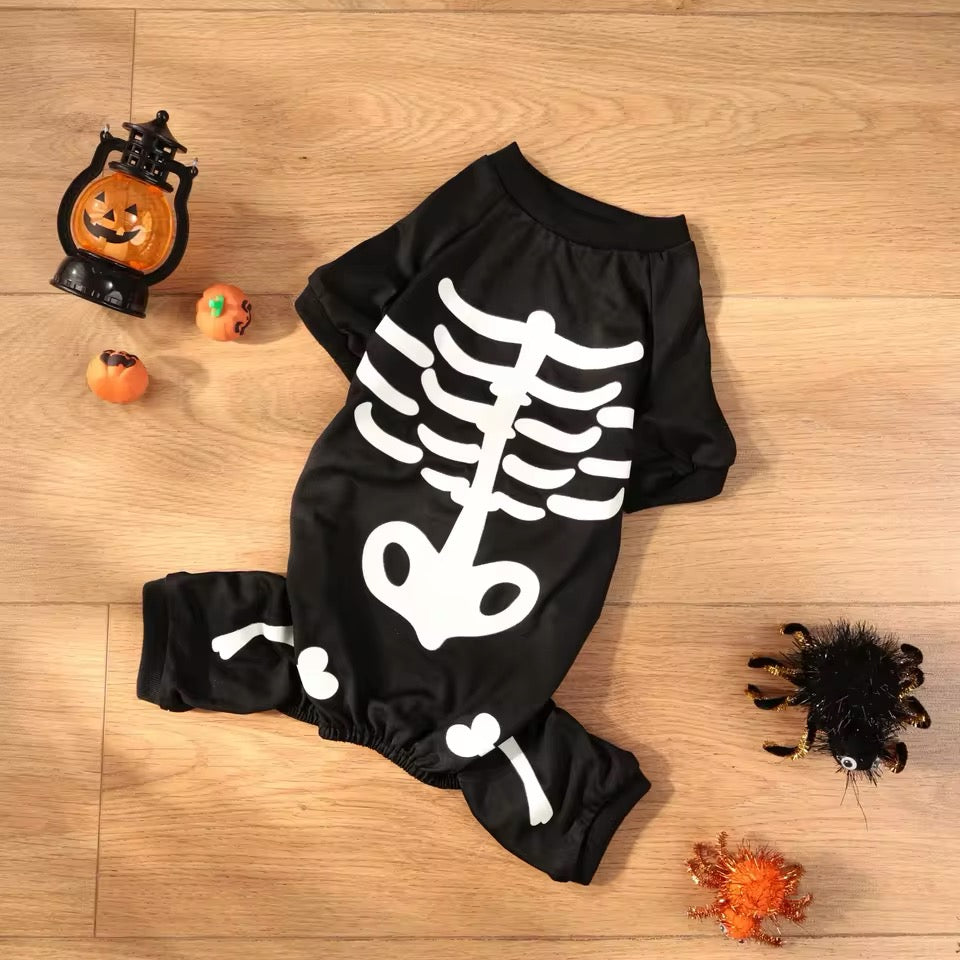 Skull Dog Halloween Onesie | Dog Costume Onesie