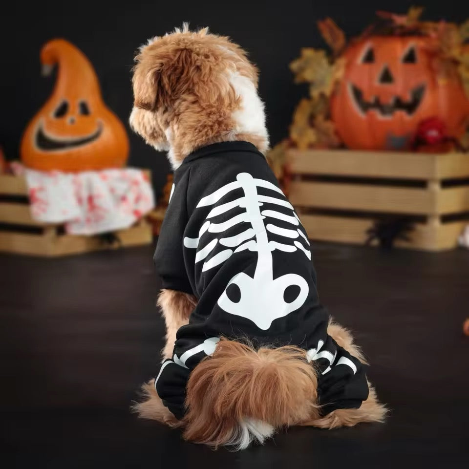 Skull Dog Halloween Onesie | Dog Costume Onesie